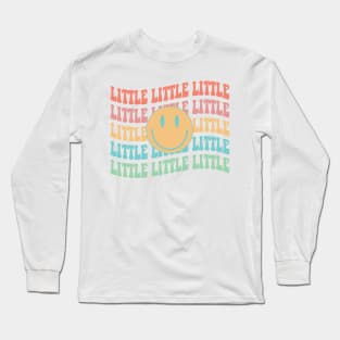 Little retro happy face, Little big reveal college sorority bid day Long Sleeve T-Shirt